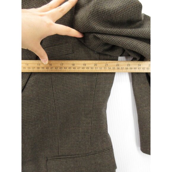 VINTAGE Evan Picone Sport Coat 42 Herringbone Blazer Wool Jacket * - Picture 6 of 16